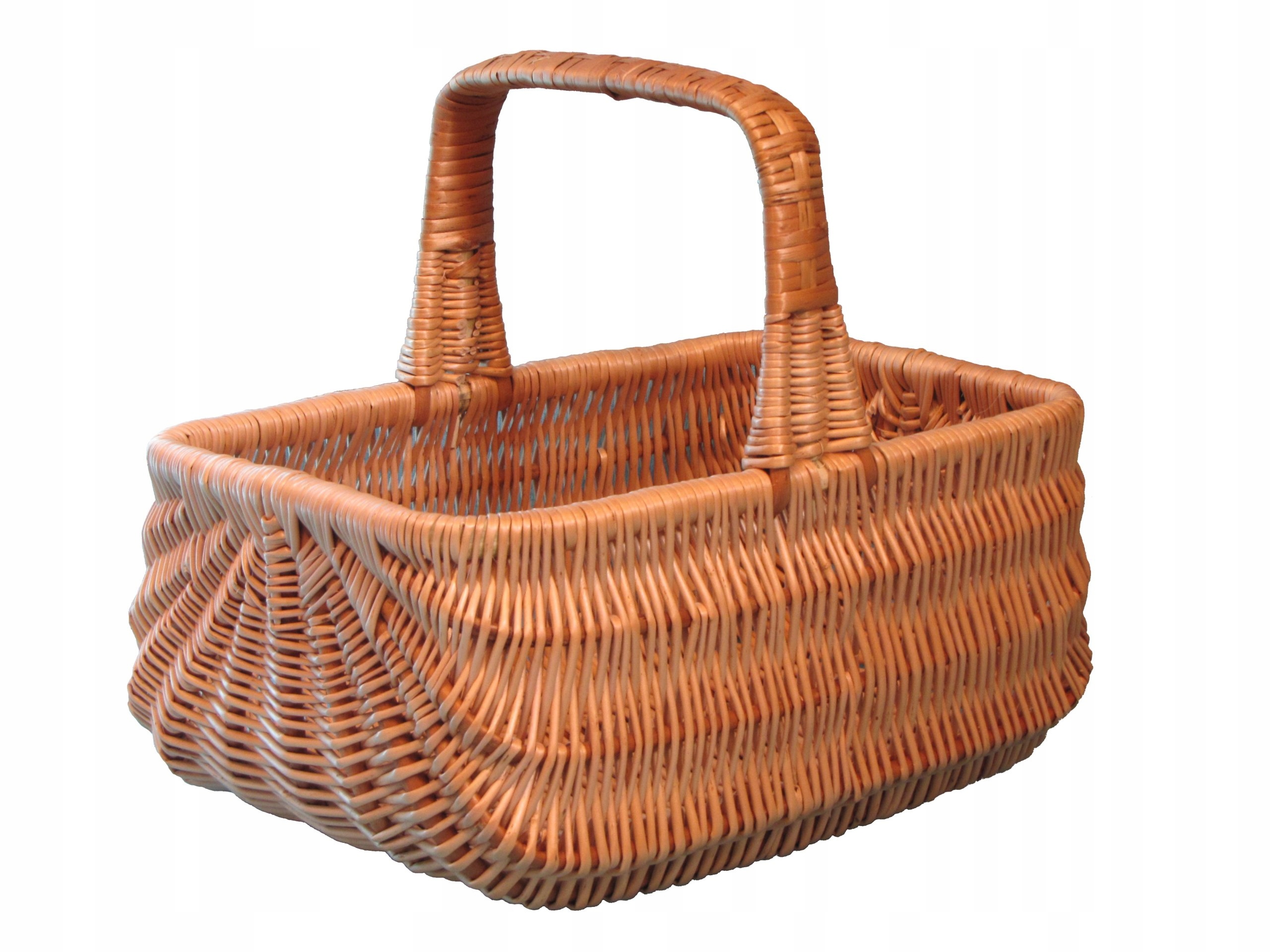 Duży i solidny koszyk wiklinowy KOSZ NA ZAKUPY XXL