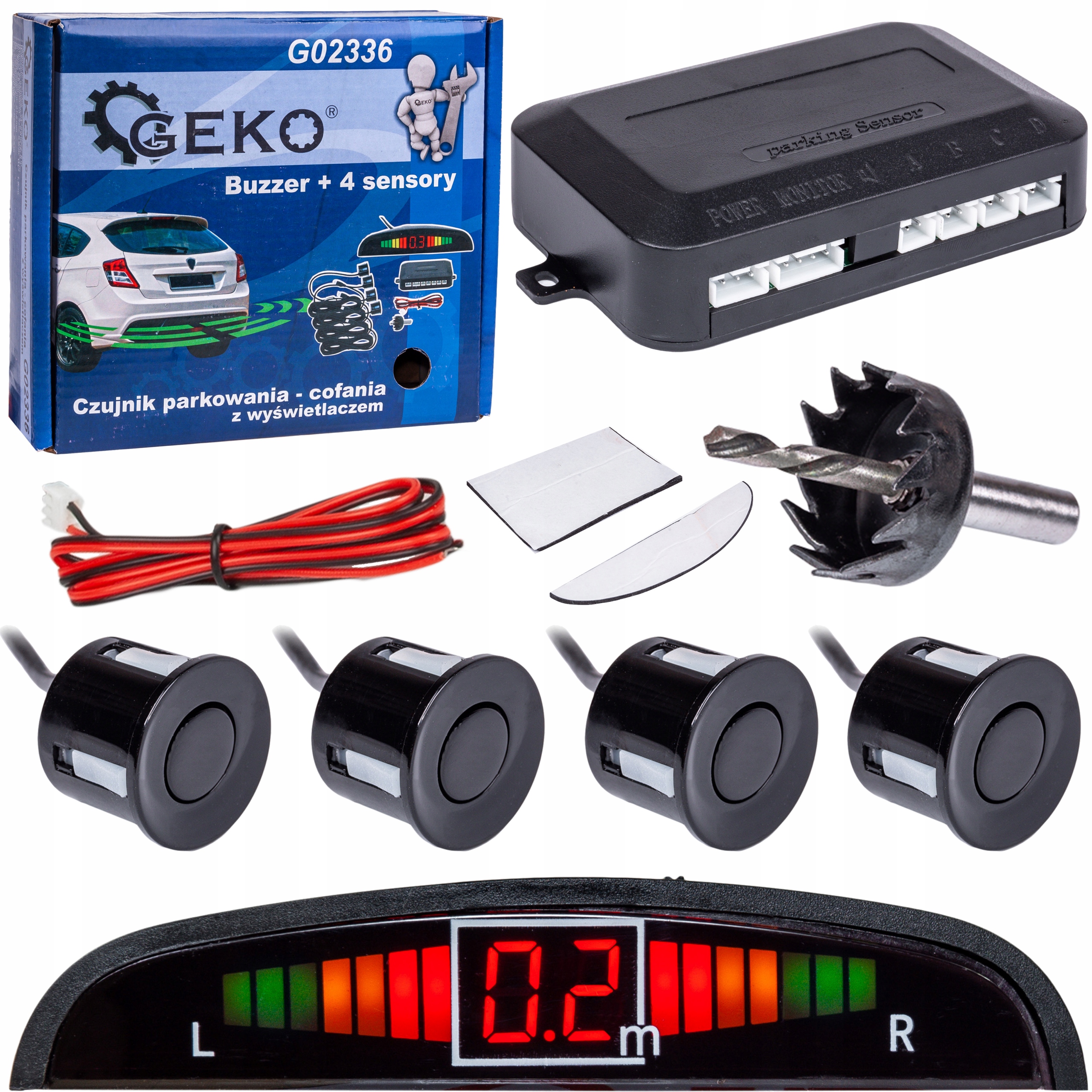 

Czujniki 4x Czujnik Parkowania Cofania Parktronic