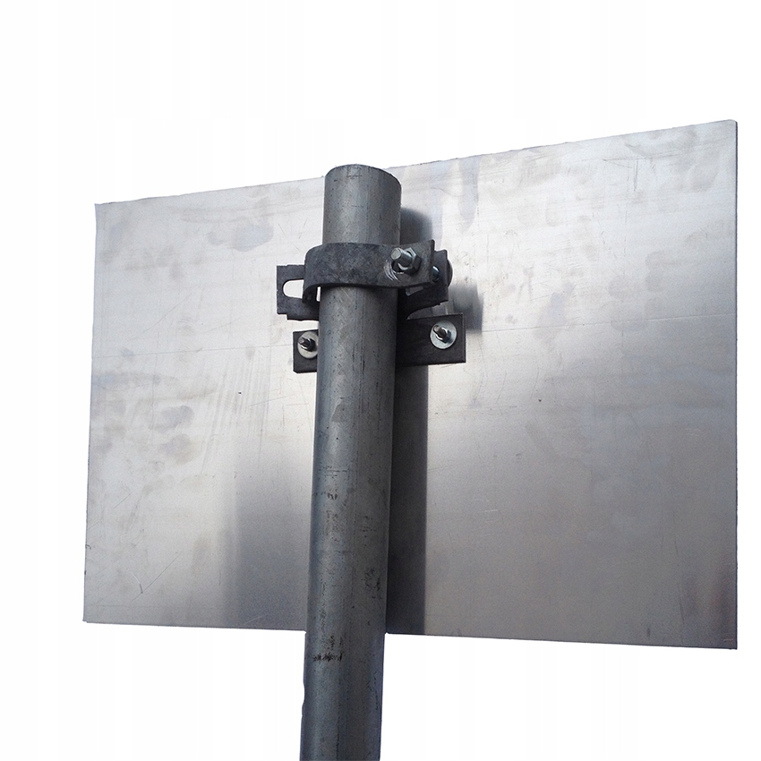 Uchwyt Montażowy Tabliczek do Słupka Komplet Szerokość 0.1 m