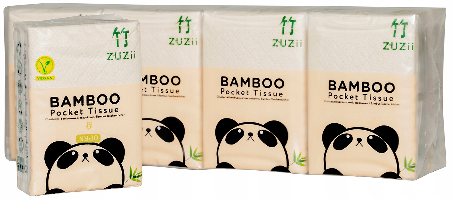 

ZUZii Chusteczki Kieszonk. Eko 100% Bambus 8SZT.