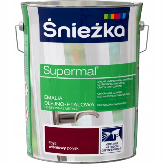 

Supermal Emalia Olejno-ftalowa Biały Mat F100 5L