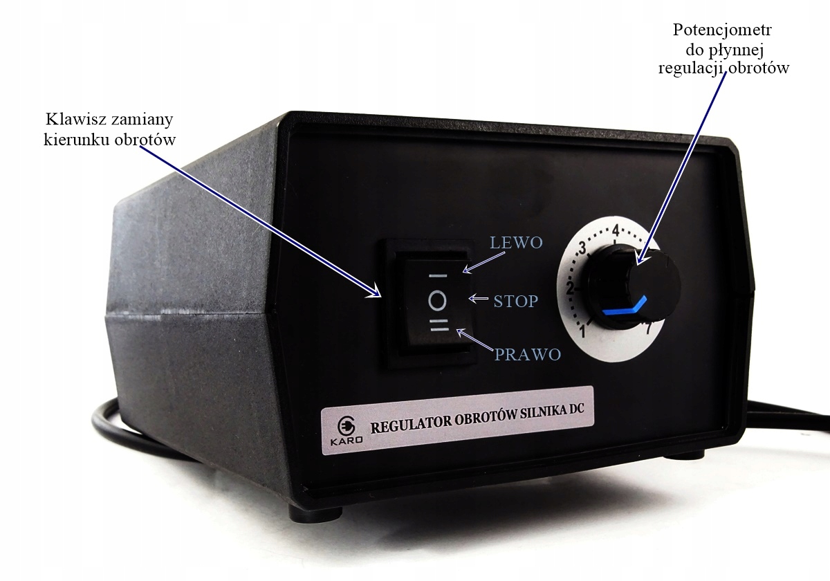REGULATOR obrotów silnika PRĄDU STAŁEGO DC 24V 20A Producent Inna