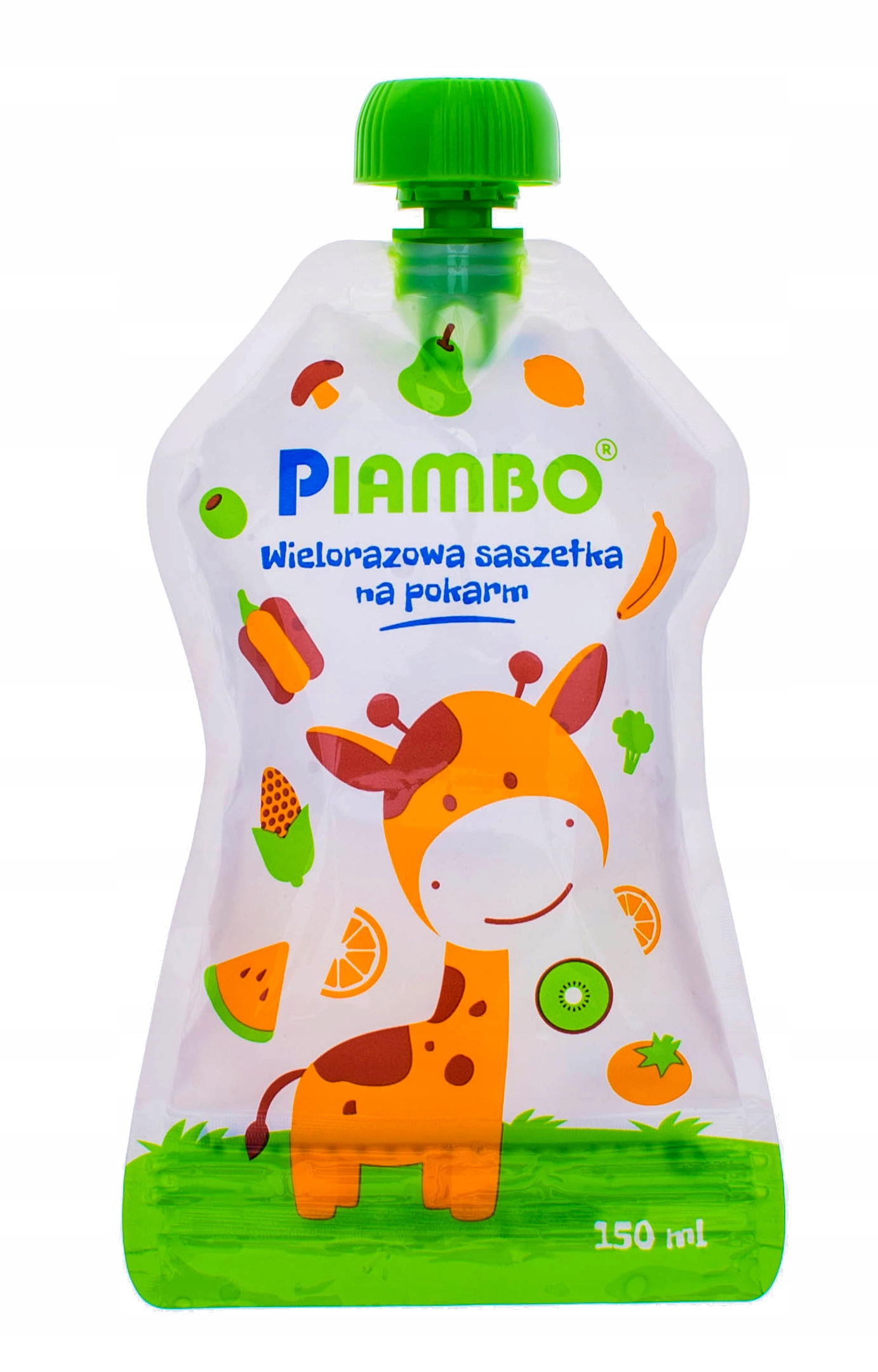 SASZETKA TUBKA WIELORAZOWA TOREBKA NA POKARM MUS ZUPKĘ JOGURT PIAMBO 150 ML Marka Piambo
