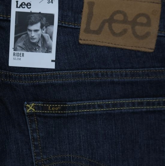 LEE RIDER jeansy regular slim DARK WASH W40 L34 Fason zwężane