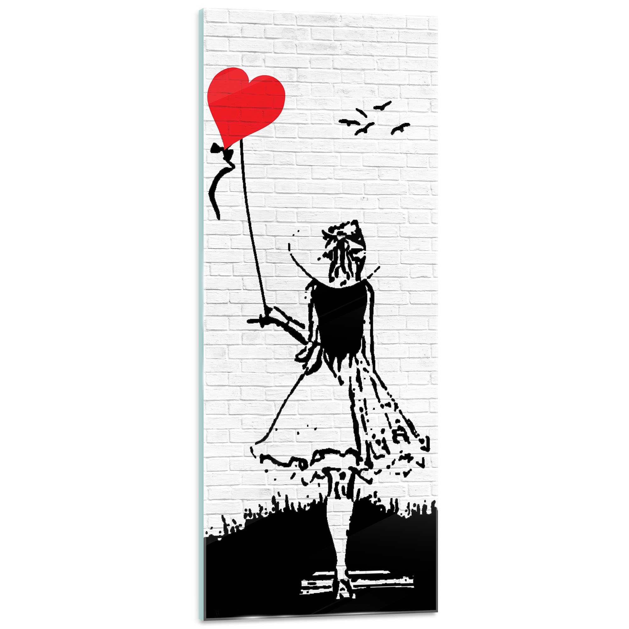 

Obraz na szkle szklany Sztuka banksy duży 125x50