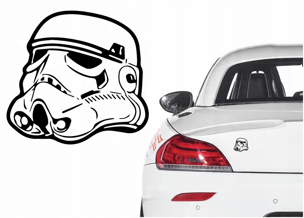 

Naklejka winyl. na samochód Stormtrooper Star Wars