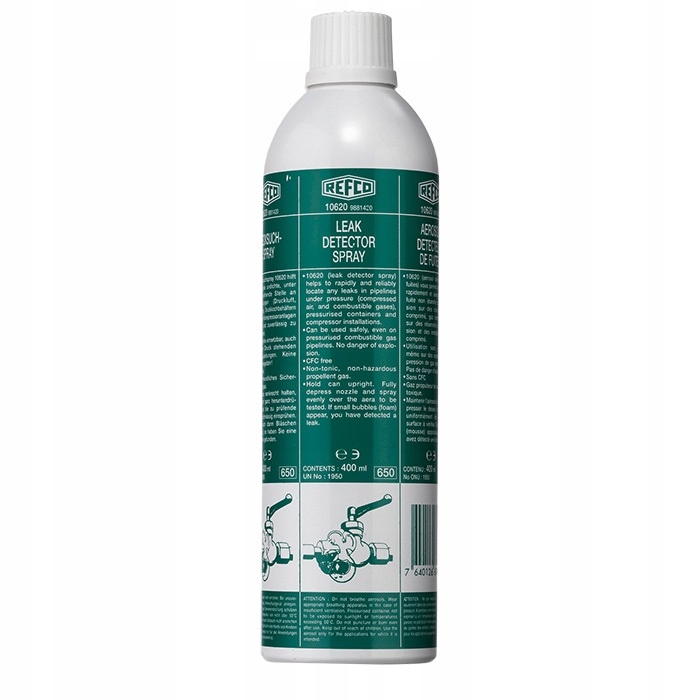 

Wykrywacz Nieszczelności Refco W Aerozolu 400 ML