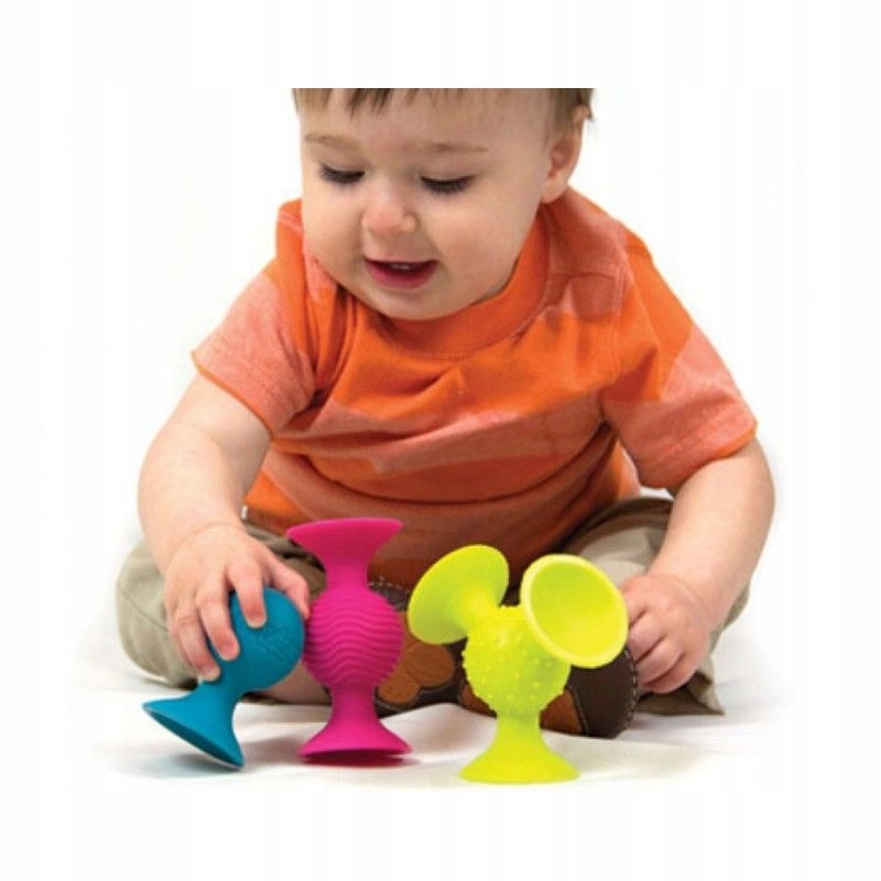 Fat Brain Toys Bobo Przyssawki 3 SZT DUŻE Materiał inny