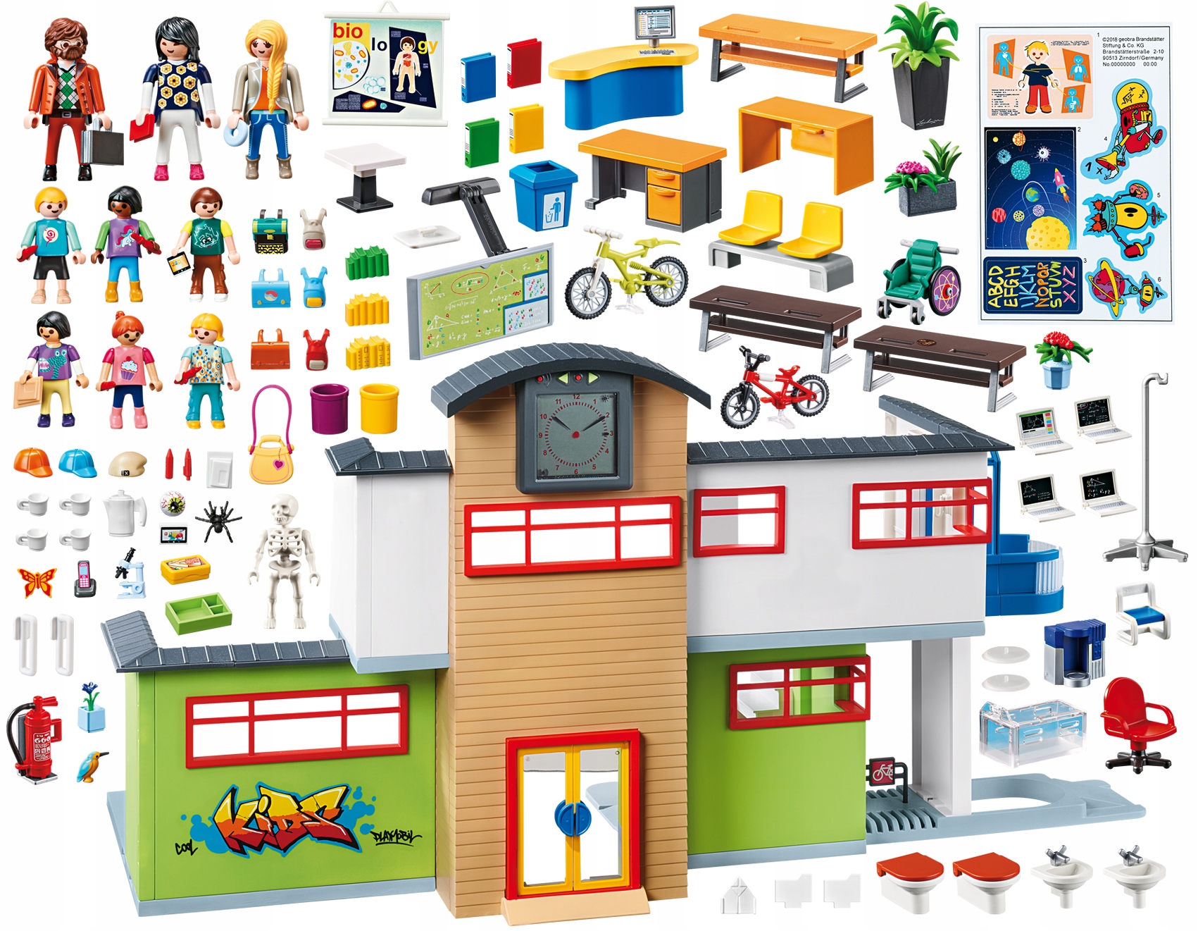 playmobil 9453 + 9455 école aménagée et classe d'histoire im Kanton Wallis  