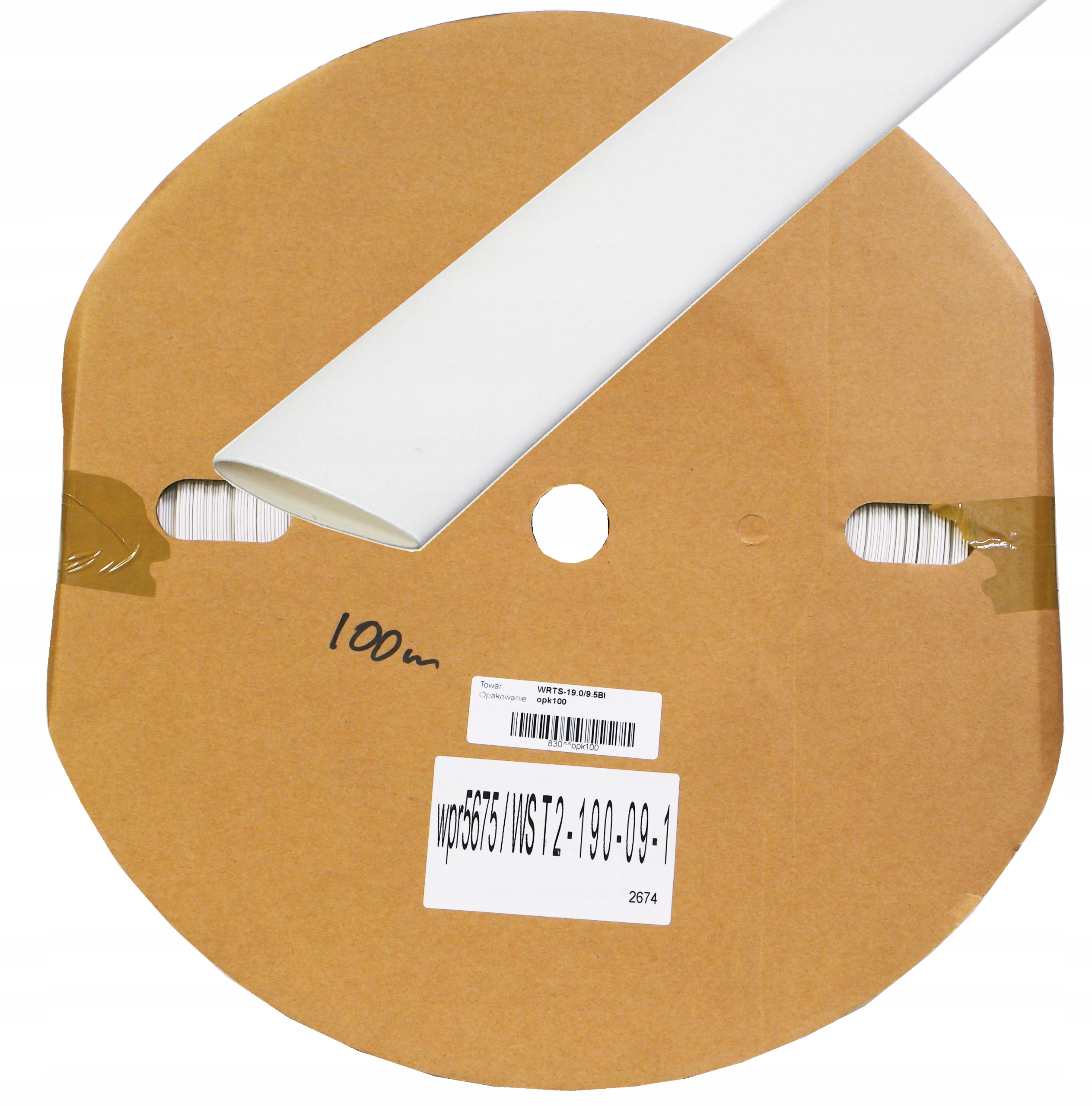 100m RURKA KOSZULKA TERMOKURCZLIWA 19 9,5 biała EAN (GTIN) 00933919