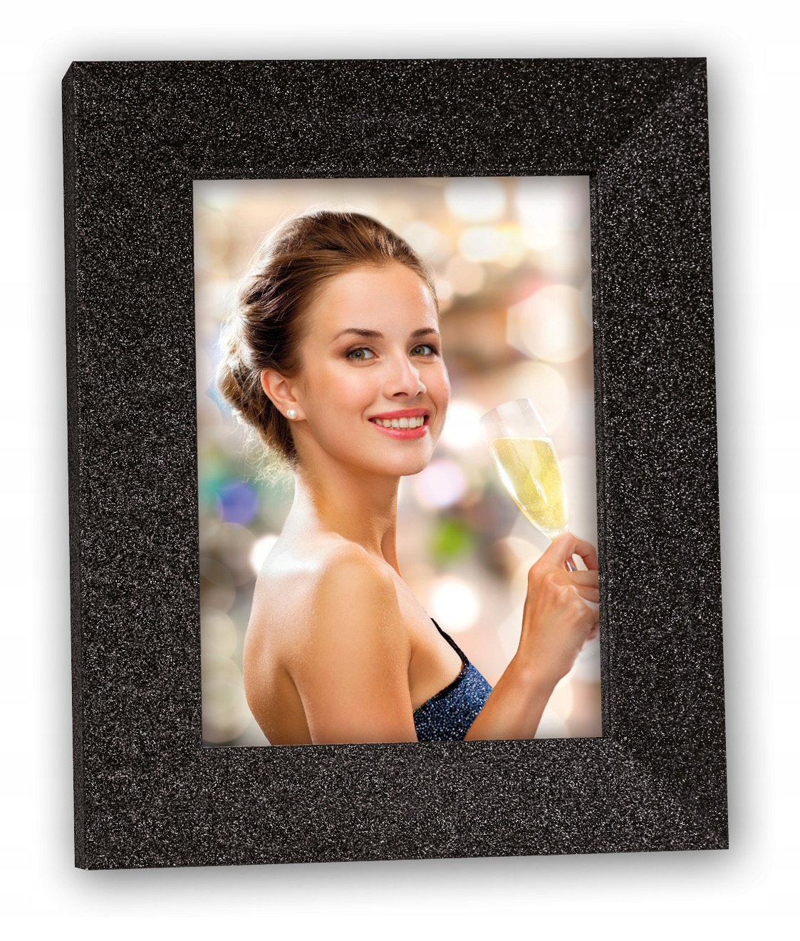 

Ramka na zdjęcie błyszcząca 13x18 Glamour czarna