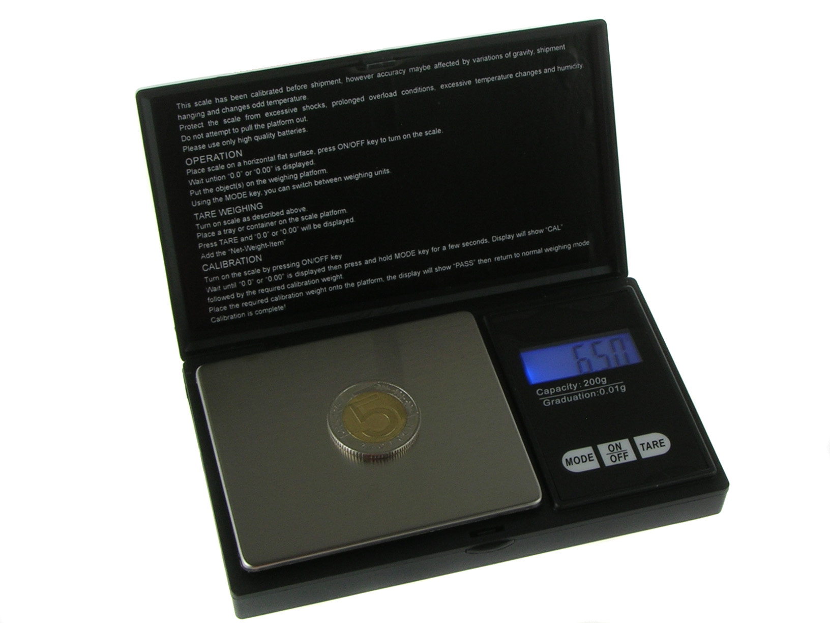 

Waga Jubilerska Precyzyjna 0,01g do 500g 11469