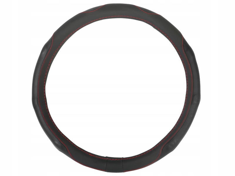 GRATISY# POKROWIEC NA KIEROWNICE S 35-37cm CZARNY GRIPY Producent Carmotion