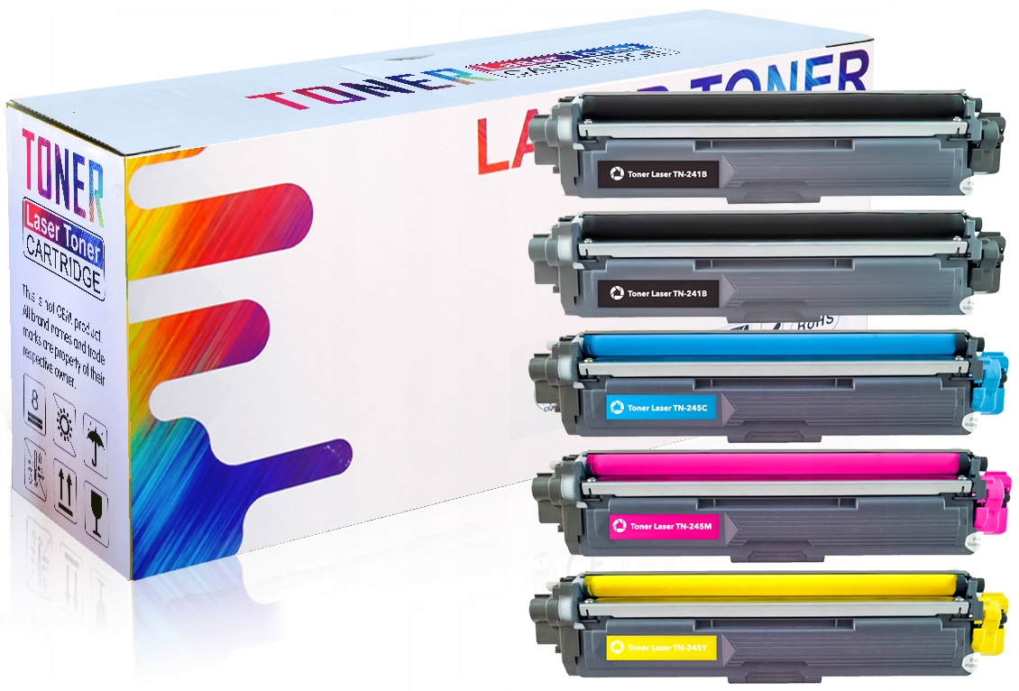 

5x Toner Do Brother TN241 DCP-9015CDW DCP-9020CDW