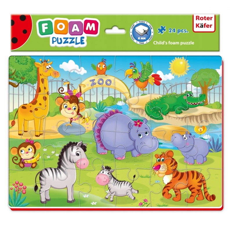 

Puzzle Piankowe A4 Zoo Roter Kafer