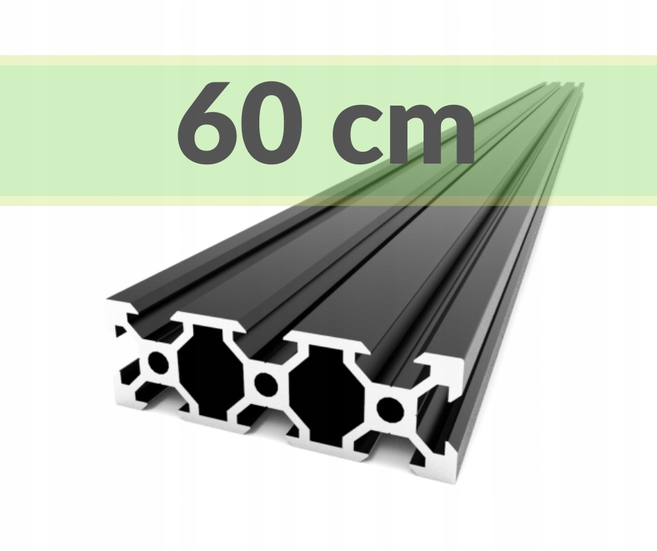 

Profil Aluminiowy Konstrukcyjny 20x60 T6 60 cm V