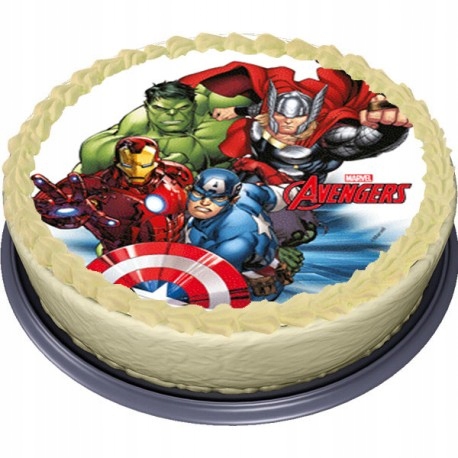 B.GRUBY OPŁATEK NA TORT Avengers Hulk America 20CM