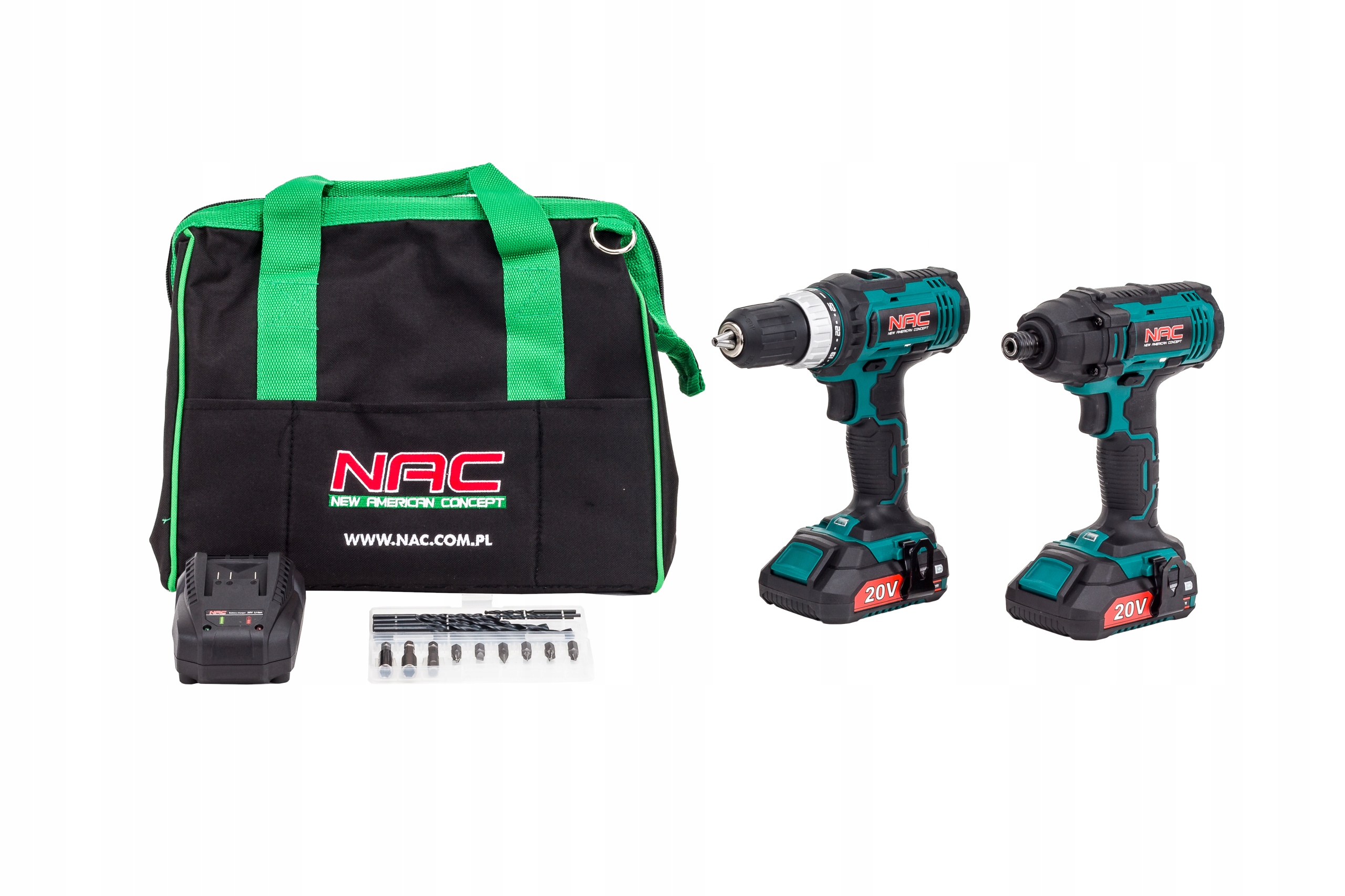 

Nac Wkrętarka + Zakrętak 20V +2AKU ! Led ! 2 biegi