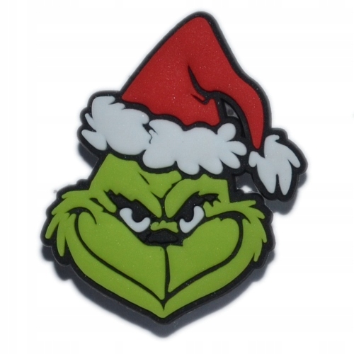 

Bajki - Przypinka do Crocs - Grinch czapka 2336