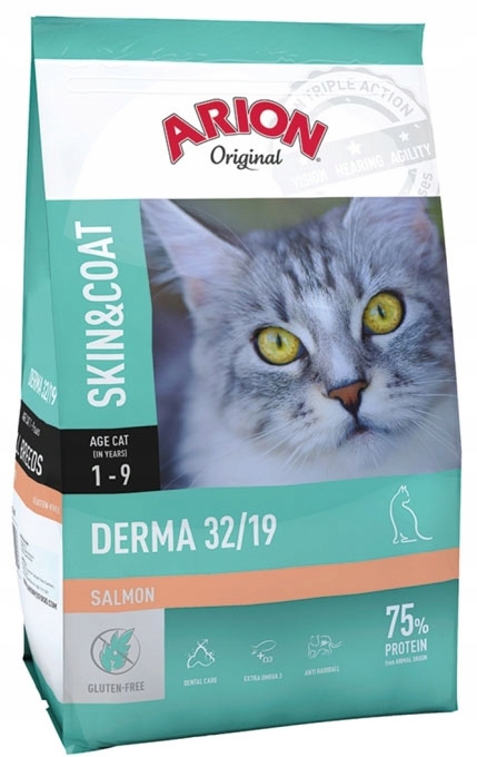 Levně Arion suché krmivo na lososa Vynikající na kůži a srst 7,5 kg