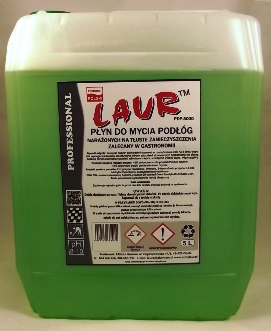 

Laur Płyn Do Mycia Tłustych Podłóg 5L