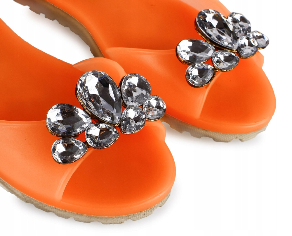 Meliski Cyrkonie Balerinki neonowe gumowe 31