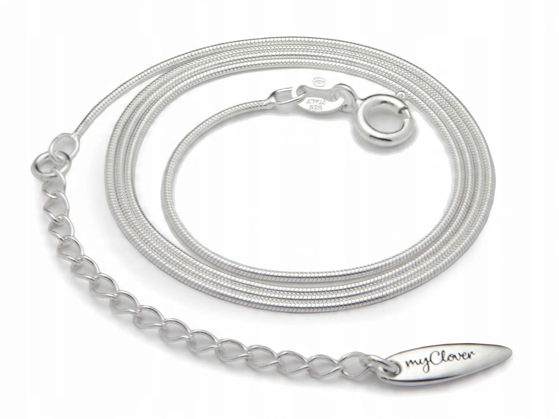 

srebrny łańcuszek 925 typu Snake (45+5cm) +grawer