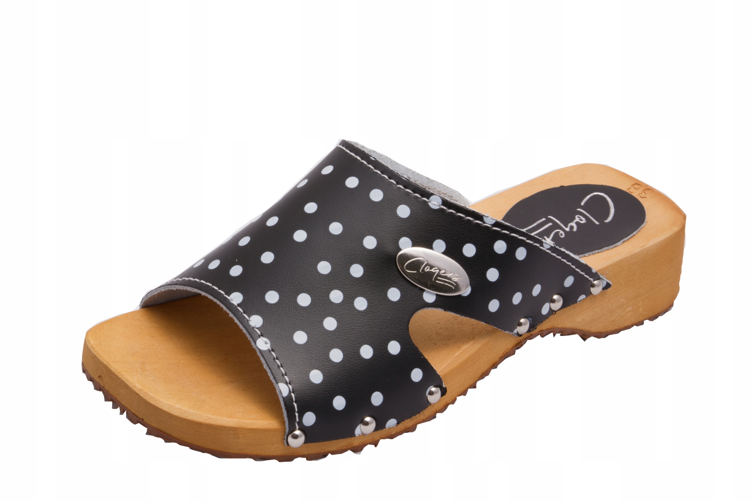 

Chodaki drewniaki skórzane obuwie medyczne Clogers