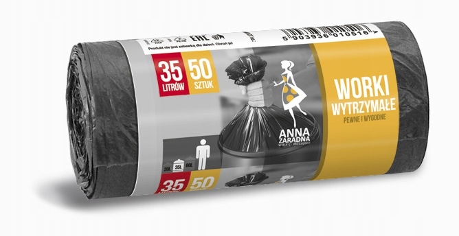 

Worki na śmieci uniwersalne 35l 50 szt.