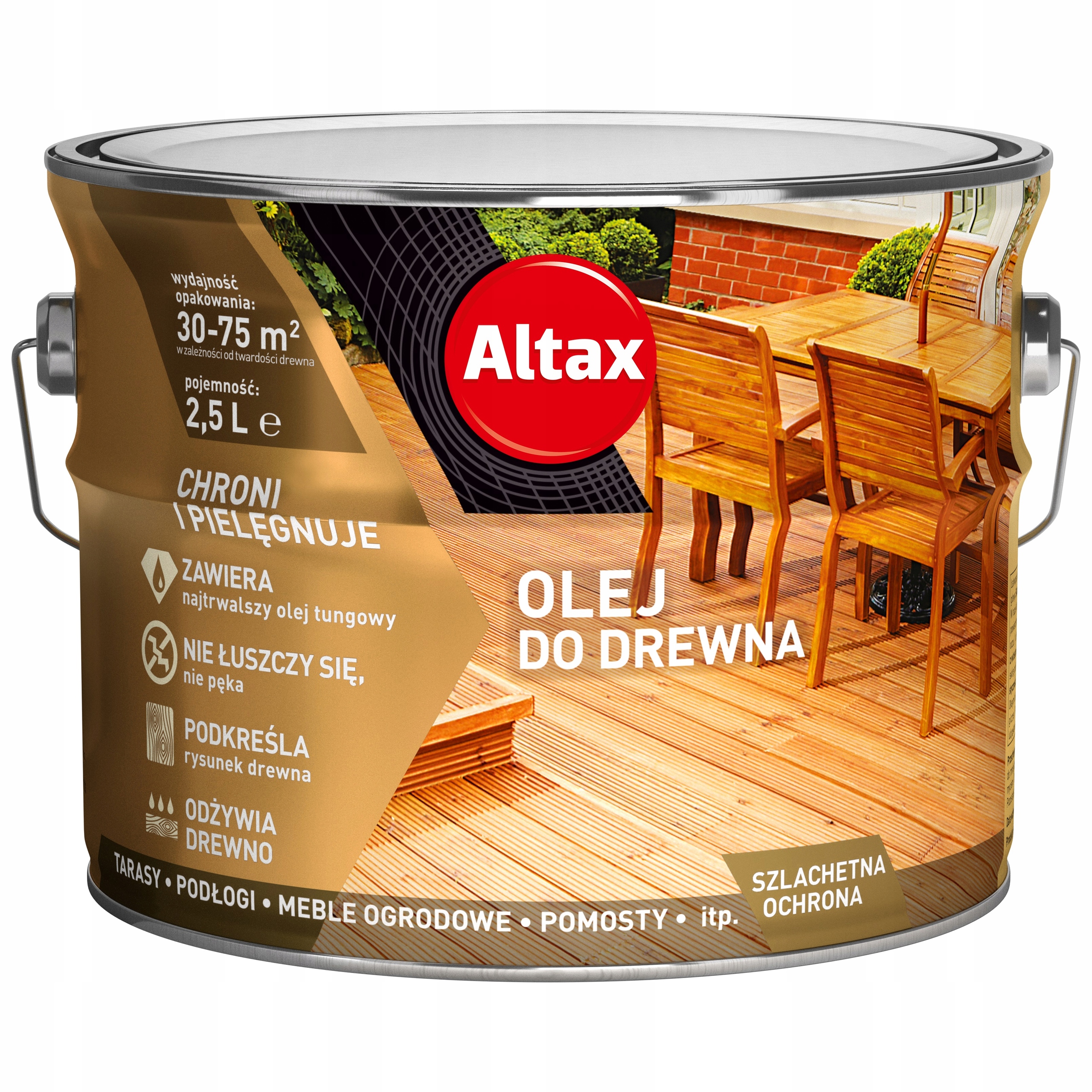 Altax Olej Do Drewna Bezbarwny 2,5L