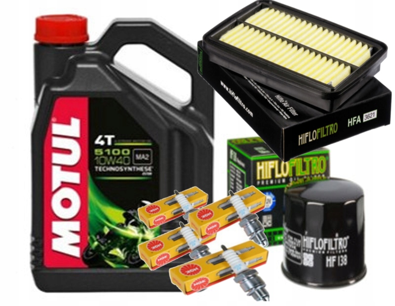 CR8E МАСЛО MOTUL СВЕЧИ NGK ФИЛЬТРЫ GSX650F 08-16