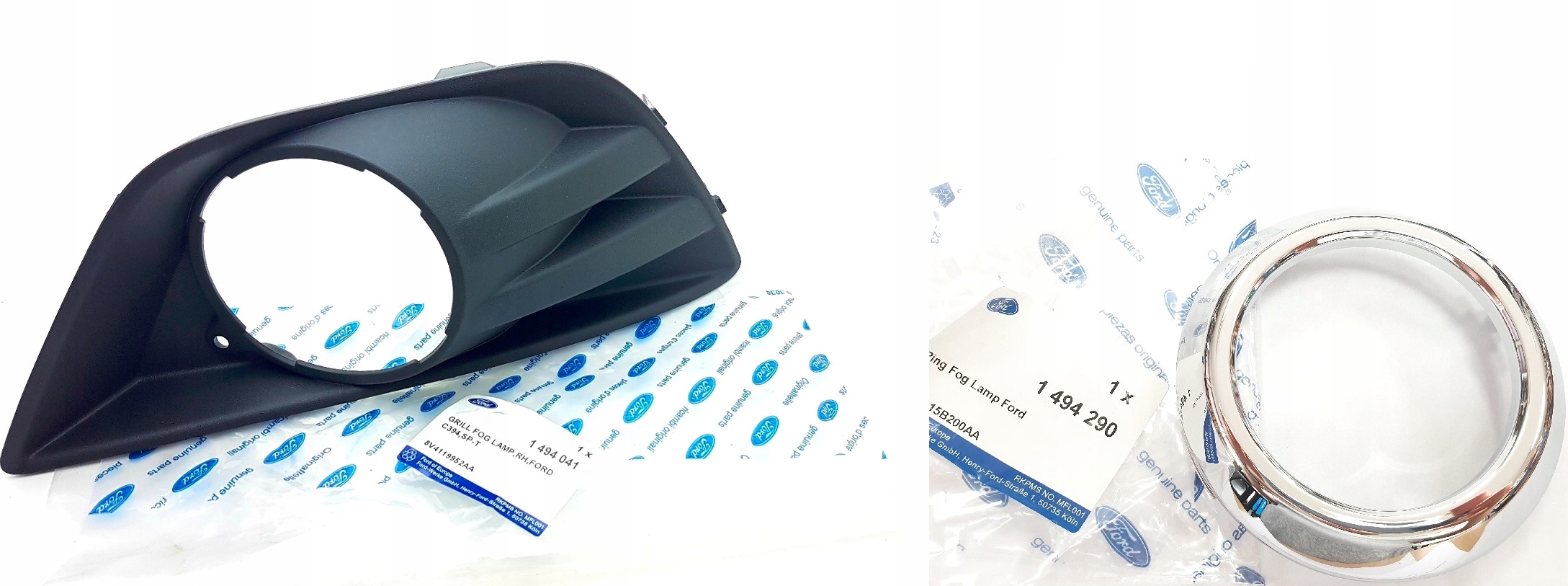 Ford Kuga 2008-2012 KRATKA HALOGENU + CHROM PRAWA Oryginał