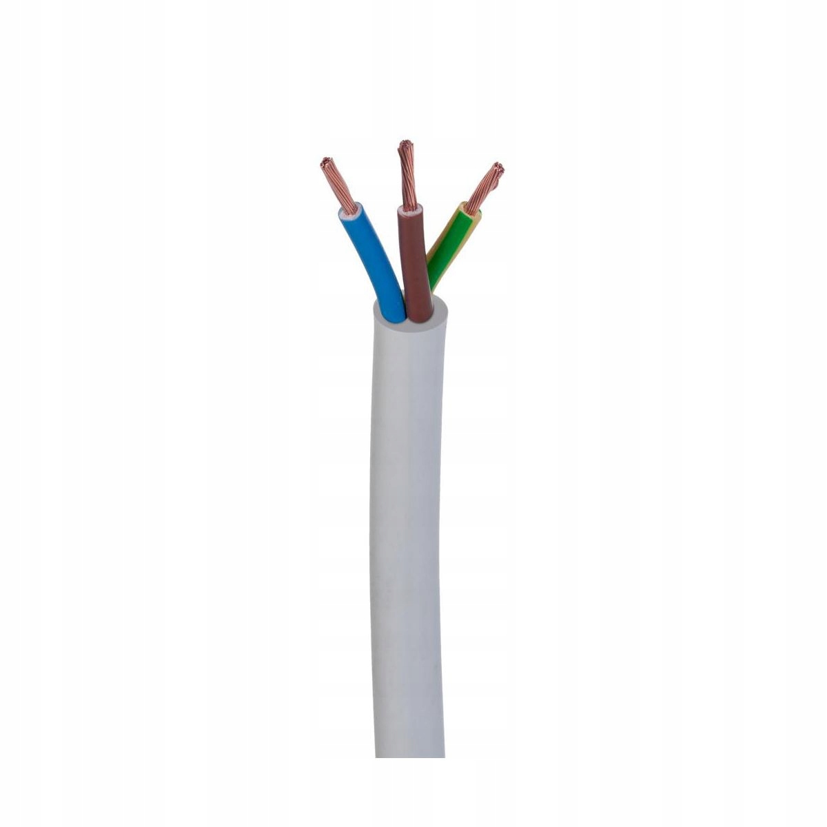 

Przewód kabel prądowy linka Omy 3X1,5 biały
