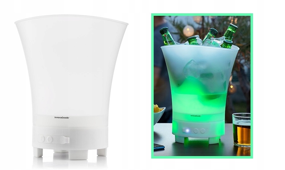 InnovaGoods Nádoba S Led A Reproduktorom Na Akumulátor