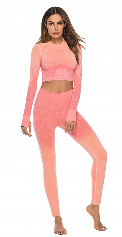KOMPLET LEGGINSY TOP BLUZKA NA SIŁOWNIE PUSH UP Właściwości brak