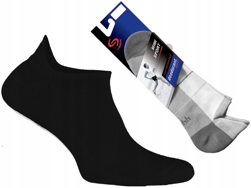 

czarne stopki InMove Sport bawełna 44-46