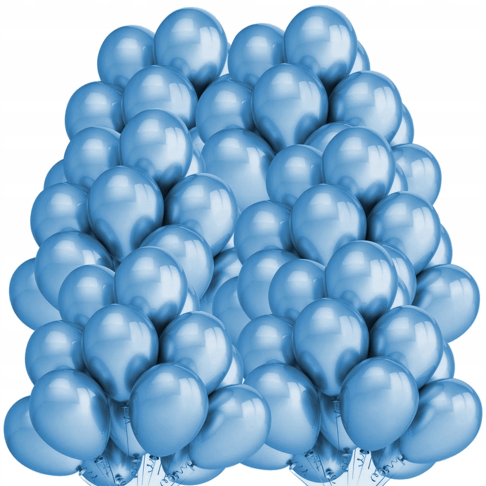 

Balony Metaliczne ślub Urodziny 100 szt Niebieskie