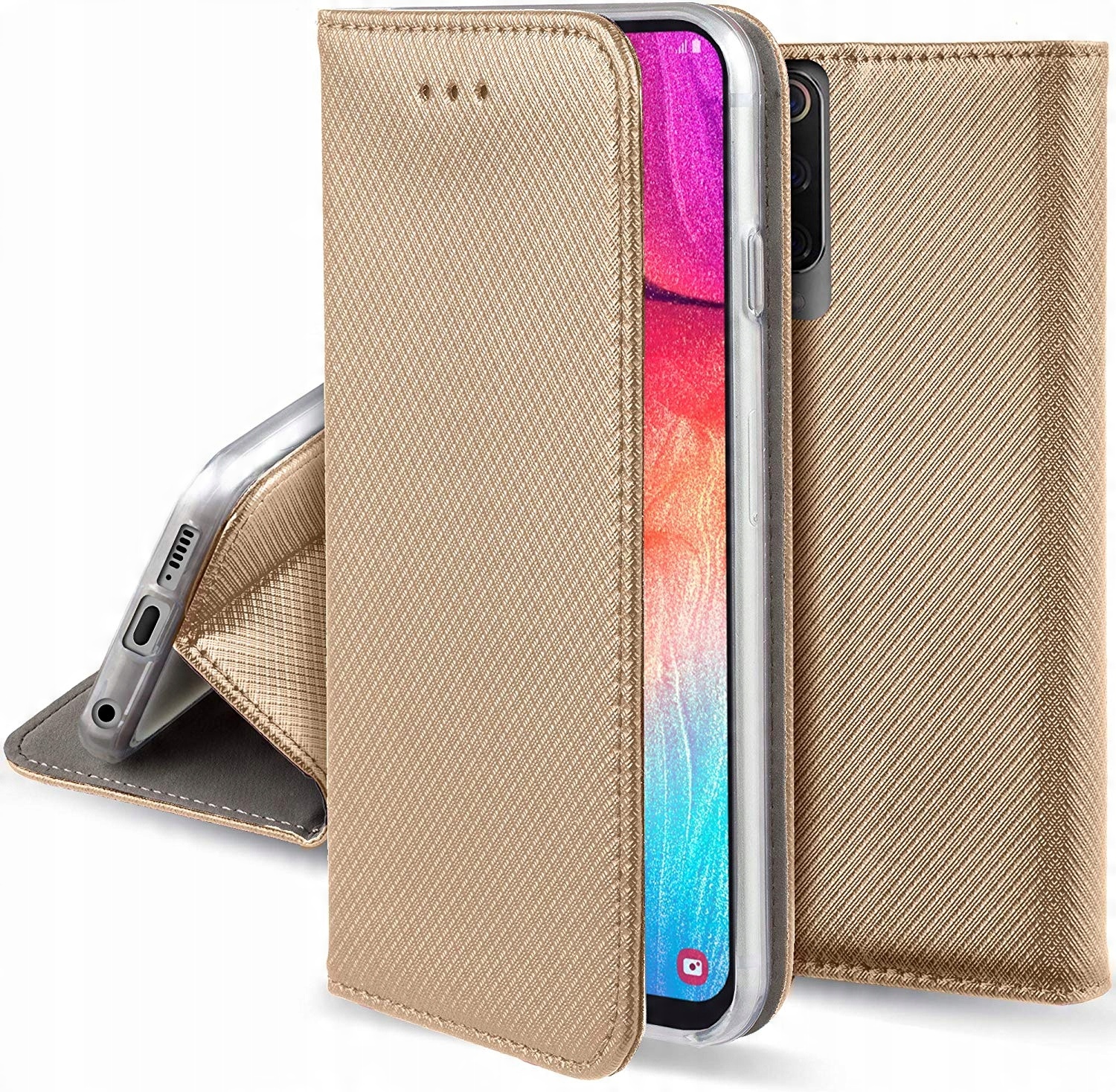 

Etui z klapką Book + Szkło do Samsung Galaxy A50