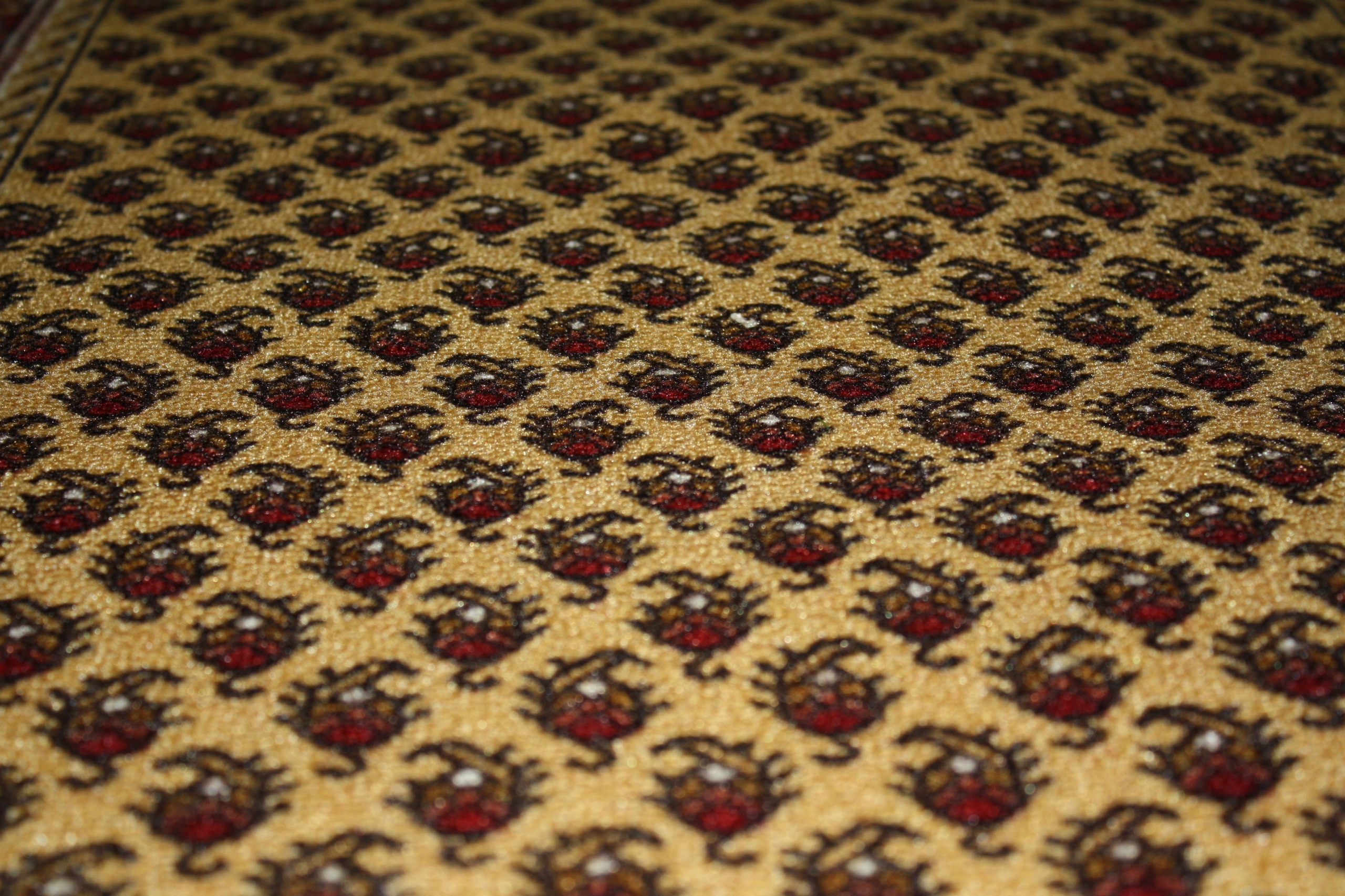 CHODNIK PODGUMOWANY Inca 30 Żółty Bordo 80 CM AW Materiał poliamid