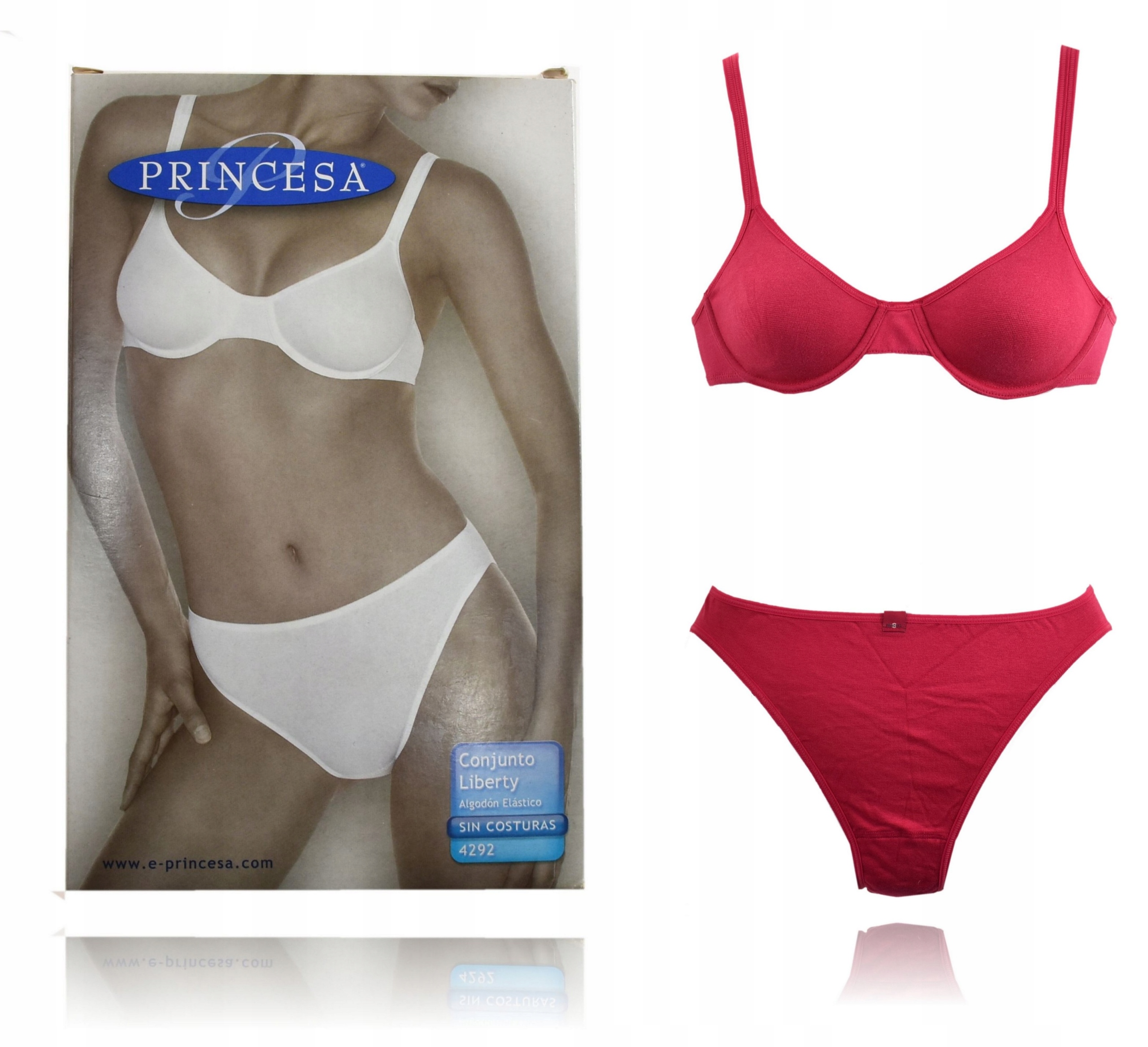 

Princesa Spain komplet bawełna stanik 75B + figi M