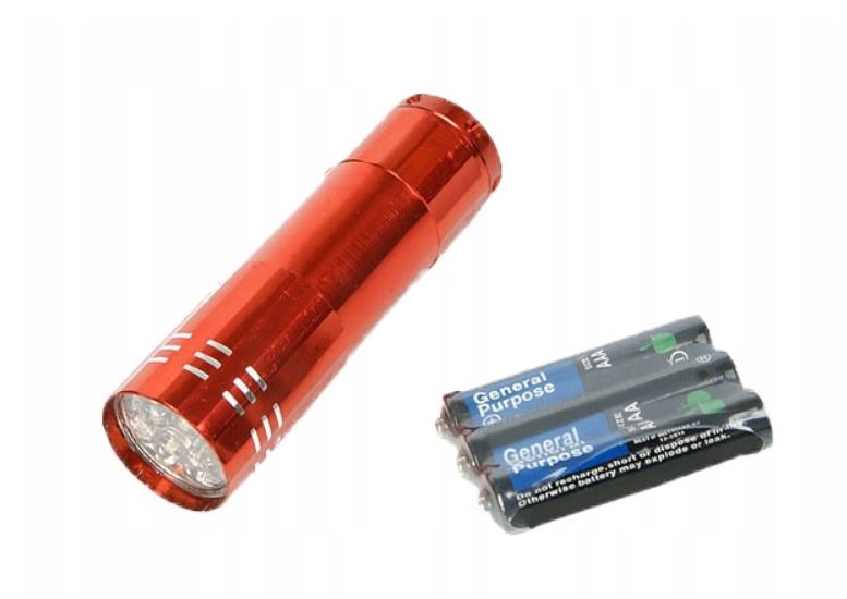 MINI LATARKA 9 LED LATARKI 15-9 DIODOWA BRELOK