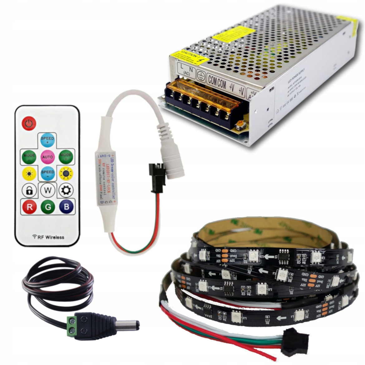 

Zestaw taśma Led Rgb Magic WS2811 12V Pilot 20m