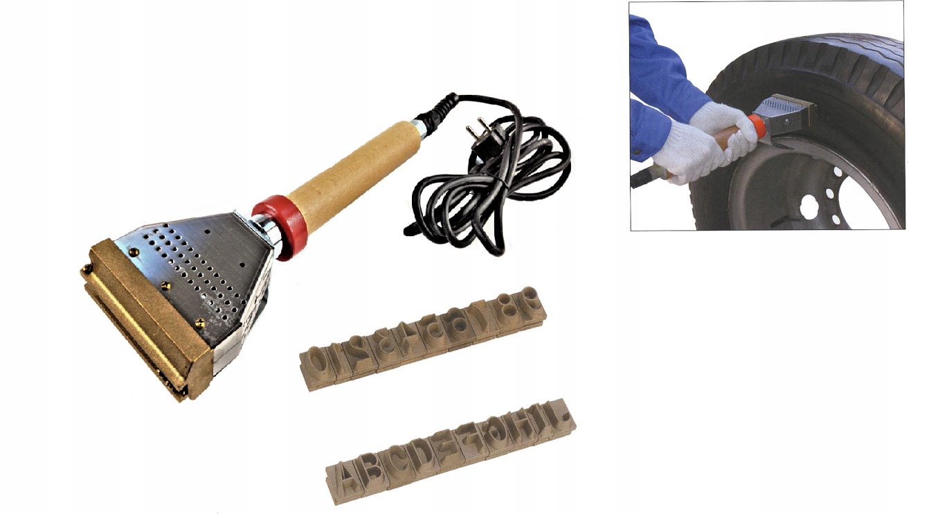 Numerator do opon JD 1 2 litery cyfry Manufacturer other