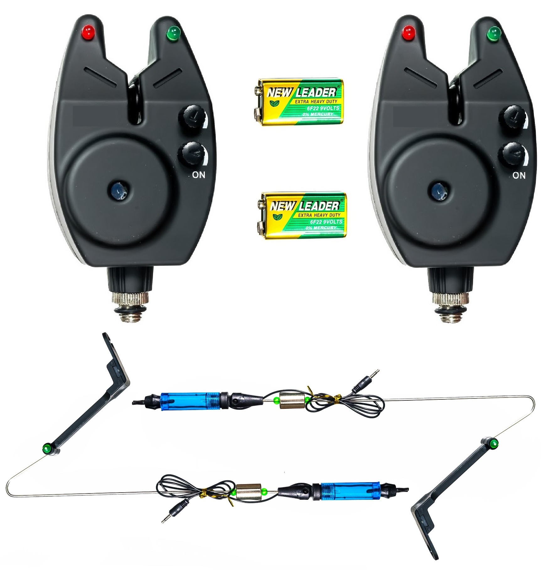 ZESTAW KARPIOWY 2x SYGNALIZATOR 2x SWINGER LED