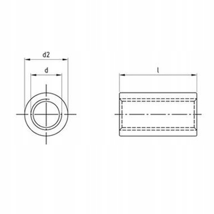 M10x30 NAKRĘTKA ŁĄCZNIKOWA MUFA NIERDZEWNA A2 1SZT Kod producenta 0772