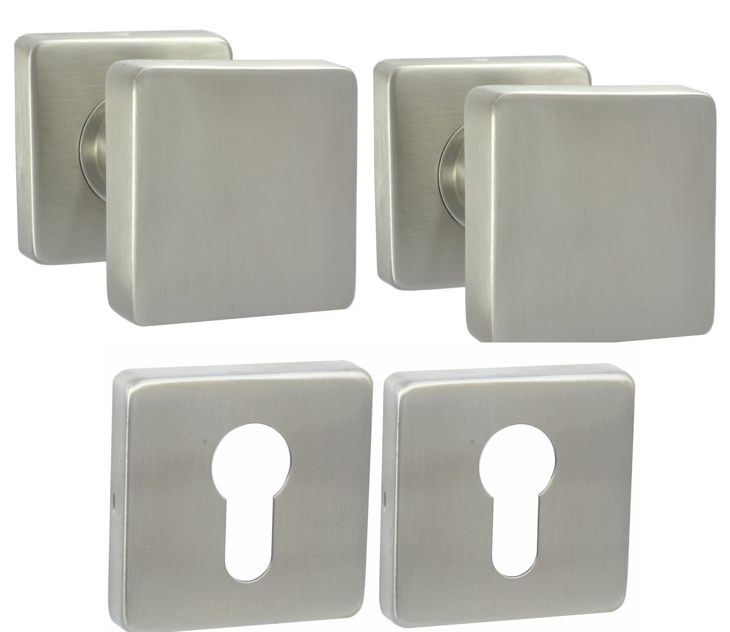 

Gałko Gałka Kwadratowa Drzwiowa Komplet Stal Inox
