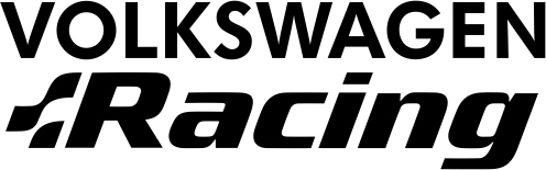 VolksWagen Racing - naklejka - 10 x 3,1 cm