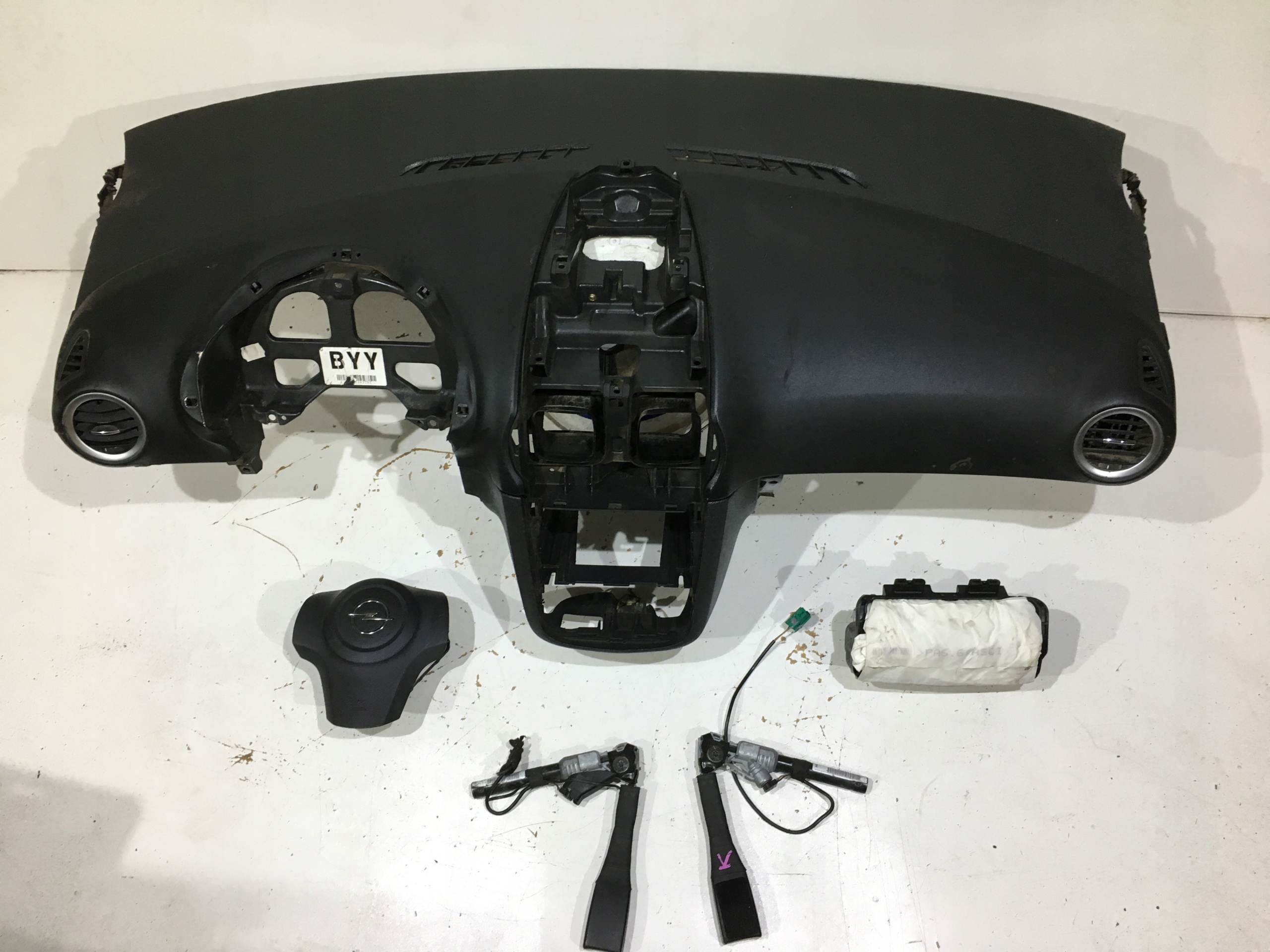 OPEL CORSA D ДОСКА КОНСОЛЬ ПОДУШКА БЕЗОПАСНОСТИ ПОДУШКИ РЕМНИ