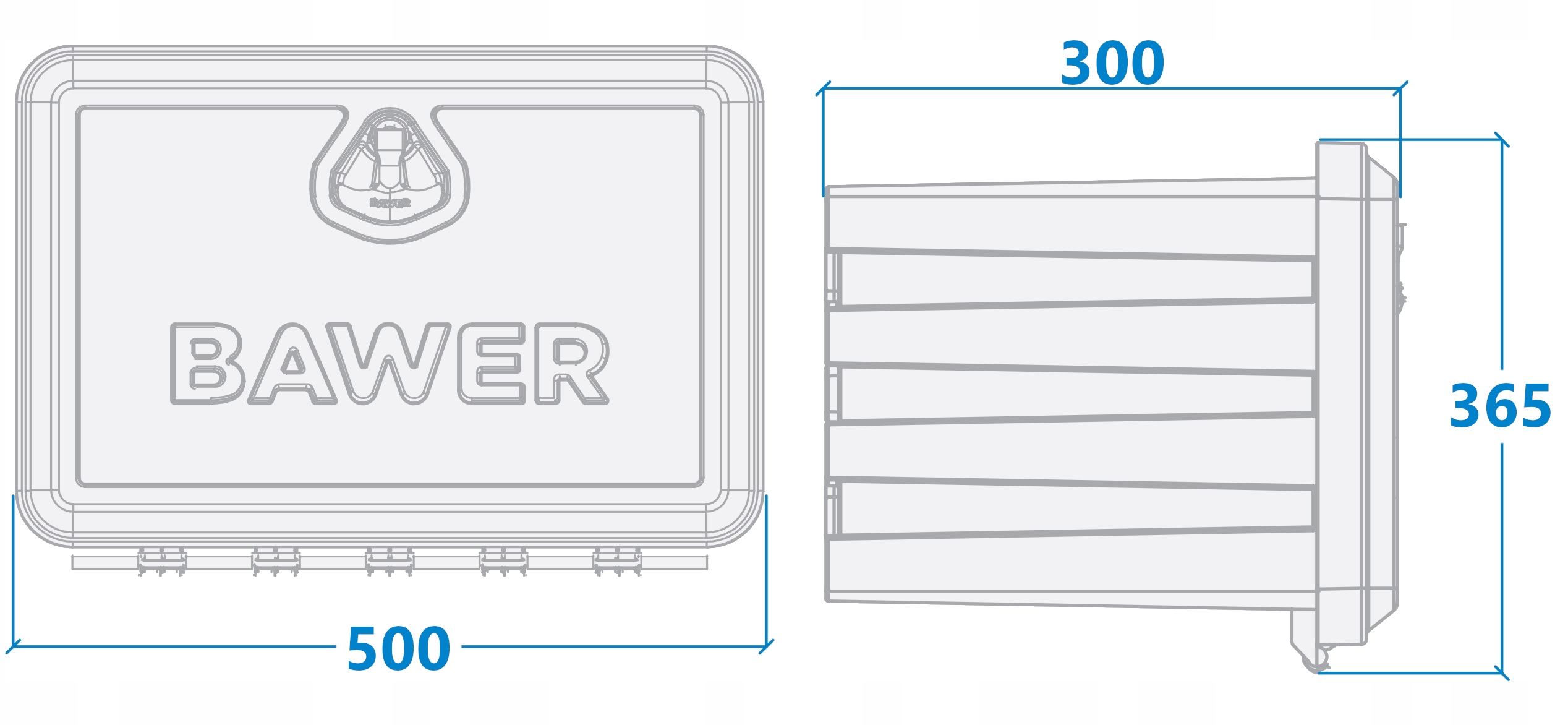 ПРОЧНАЯ КОРОБКА ДЛЯ ИНСТРУМЕНТОВ BAWER 500 31L BUS TIR