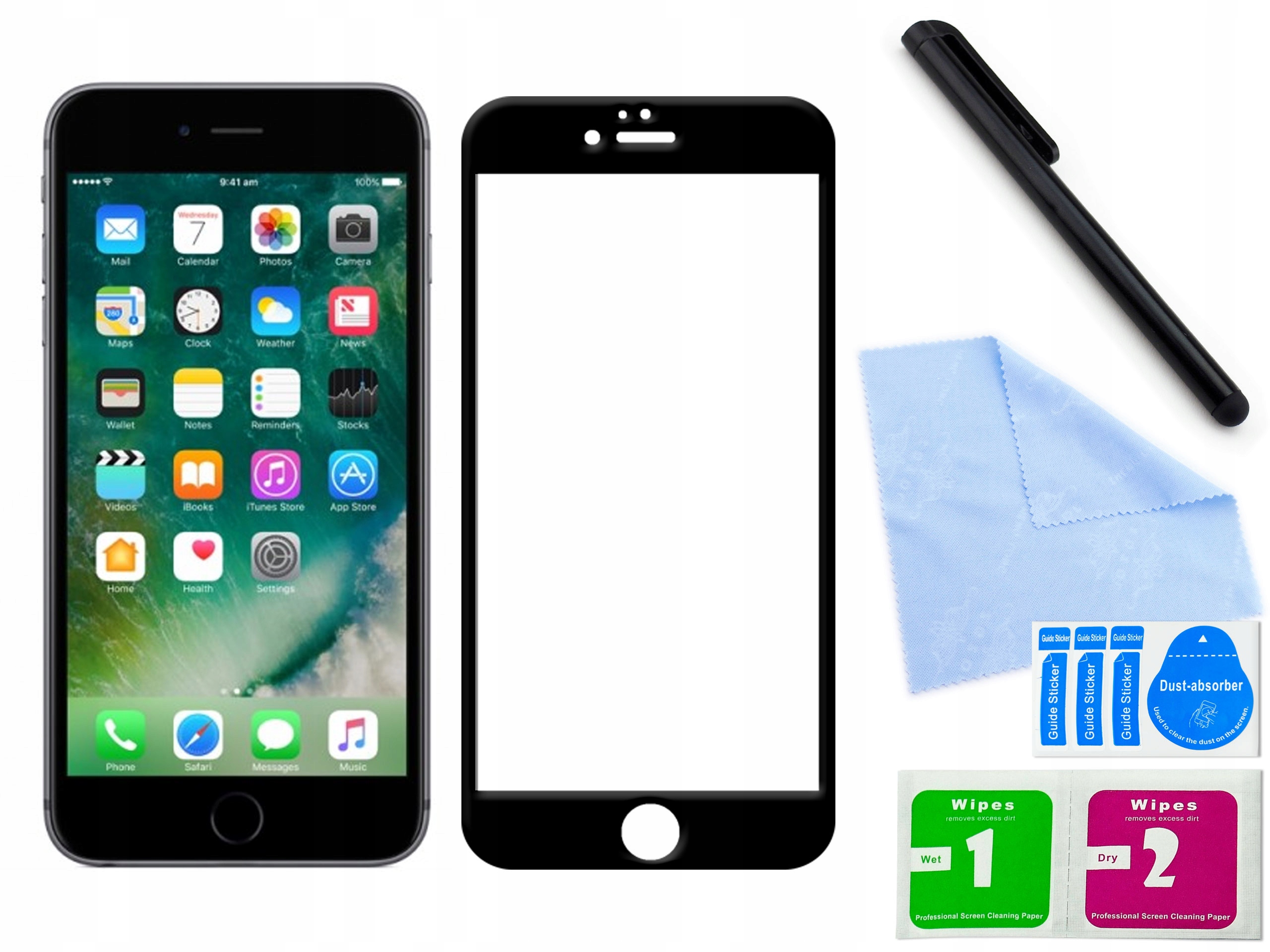 

Szkło hartowane 3D do Apple iPhone 6 Plus Czarne